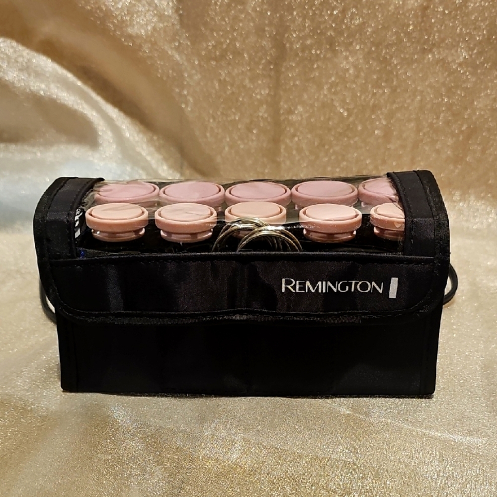Remington Black and Pink Hair Roller Set 9 pins